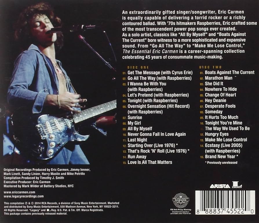 その他 The Essential Eric Carmen [CD] The Essential Eric Carmen - エリック・カルメンのアルバム